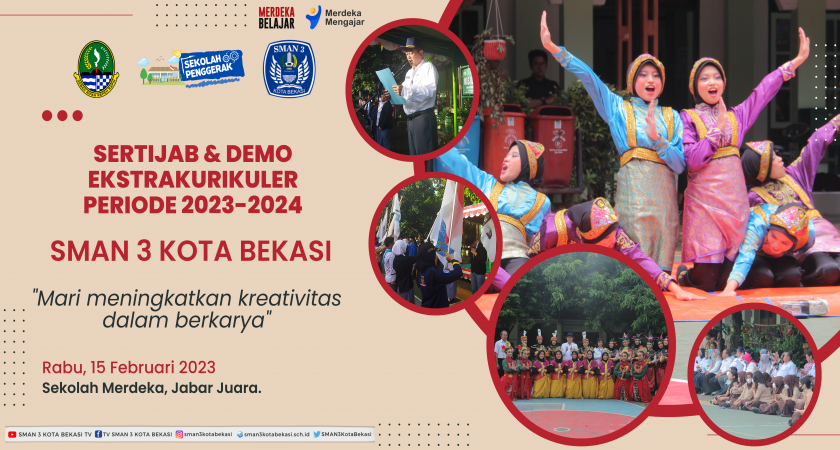 Sertijab Dan Demo Ekstrakurikuler Sman 3 Kota Bekasi Periode 2023 2024