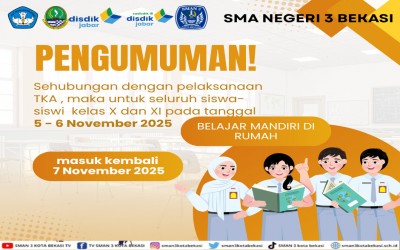 PENGUMUMAN KBM KELAS 10 DAN 11