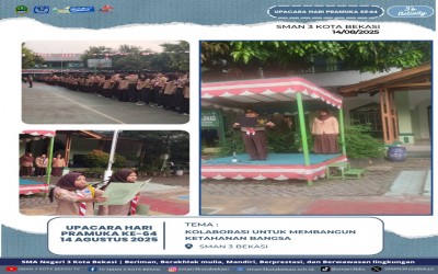 UPACARA HUT PRAMUKA KE-64